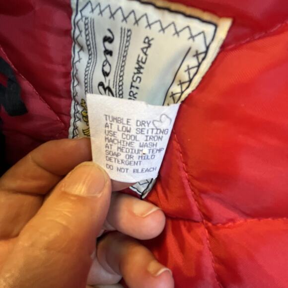 VTG TWA Jacket Mens Large Quilted Airline Uniform Amazon Sportswear 70s Bomber - Picture 5 of 9